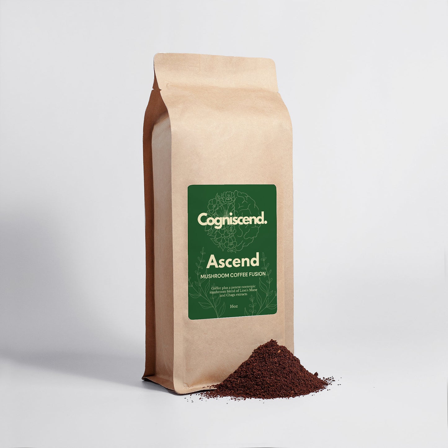 Ascend - Mushroom Coffee Fusion - Lion’s Mane & Chaga 16oz